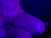 UV Light hot fuck in the dark 16/16