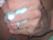 Foamy lubricant, gifted reacting and enjoying watching couples fucking 10/16
