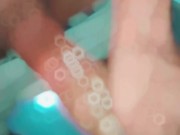 Foamy lubricant, gifted reacting and enjoying watching couples fucking 2/16