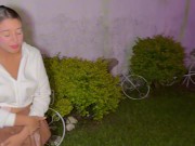 A lost innocent girl is rescued by old Uber driver and he cums in her mouth / ALIX VLOGS - DR POV 1/16