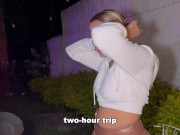 A lost innocent girl is rescued by old Uber driver and he cums in her mouth / ALIX VLOGS - DR POV 3/16