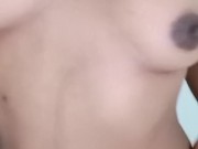 Hot black girl shows off her sexy tits 13/16