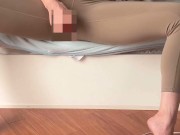 彼の前で本気オナニーとおしっこ　japanese　 couple　 amateur Masturbation Show 9/16