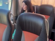 Crazy Man Takes Out His Cock On Public Bus - But Girl Doesn't Lose Her Head And Helps Him Cum 2/16