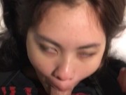 first time i sucked a big dick and swallowed all of his cum! 1/16