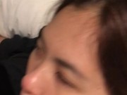 first time i sucked a big dick and swallowed all of his cum! 10/16