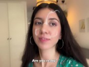 If you lose the game - you'll have to walk on public with cum on your face! - Cumwalk 12/16