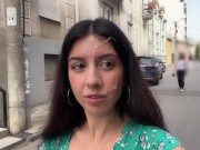 If you lose the game - you'll have to walk on public with cum on your face! - Cumwalk 15/16