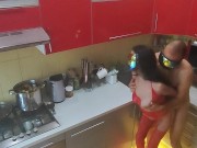 Cam at the kitchen and rough scenes 7/16