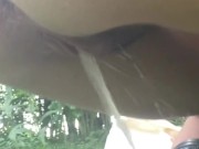 Squatting over a rusty can to let it all out, pissing like a nasty farm slut 9/16