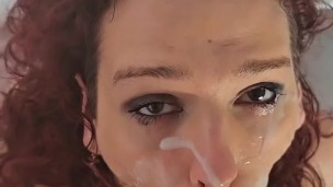 Hardcore face-fucking and facial compilation - fucking her throat like a pussy