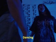 Tattooed girl fucks for concert tickets and gets cum on her tits 1/16