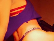 A la luz de la estufa. Fumando. 10/16