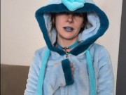 Frosty Temptation: Glaceon Cosplay Tease to Icy Lingerie Meltdown 4/16