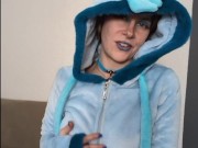 Frosty Temptation: Glaceon Cosplay Tease to Icy Lingerie Meltdown 5/16