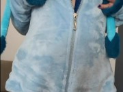 Frosty Temptation: Glaceon Cosplay Tease to Icy Lingerie Meltdown 7/16