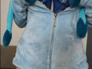 Frosty Temptation: Glaceon Cosplay Tease to Icy Lingerie Meltdown 8/16