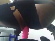 Slut Bounces In Chair Ontop of Dildo 12/16
