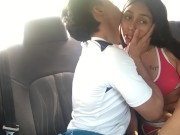 I suck my boyfriend's cock in my friend's car 2/16