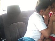 I suck my boyfriend's cock in my friend's car 5/16