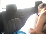 I suck my boyfriend's cock in my friend's car 6/16