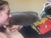 Hippy PAWG DEEPTHROATS dick while Gamer BF plays 13/16