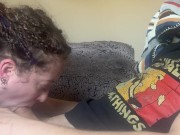 Hippy PAWG DEEPTHROATS dick while Gamer BF plays 16/16