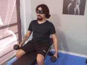 My perfect fantasy at the gym fucking 3 guys at same time DPP and Bukkake 1/16