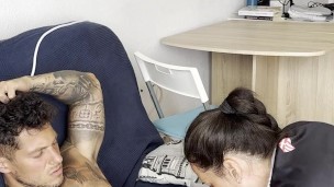 After Gum😈 I Suck His FAT Cock, Im So Horny🤤