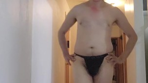 Male Pornstar Reveals His Bare Boner to the Crowd!