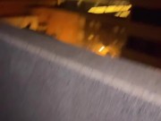 Putinha safada gozando na sacada em Amsterdã 16/16