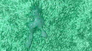 Close up stroke and cum shot onto my green cum rag