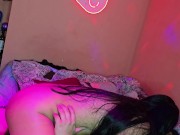 My friend loves jumping on my cock and sucking it