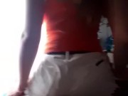 mi hermanastra me cabalga la pija discretamente mientras nuestro padres estan abajo 13/16