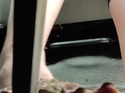 Pedal pumping ice cream sandwichs wearing white ankle socks then barefoot in my truck behind pedal 11/16