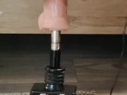 Big white cock getting a foot job from my huge lubed up clean soles ( fuck machine) dildo 2/16