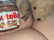 ثديين كبيرين من نوتيلا لفتاة سعودية - مراهقة لطيفة، مهبل ضيق، استرخِ، شاهد التلفاز عارية 13/16