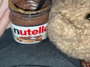 ثديين كبيرين من نوتيلا لفتاة سعودية - مراهقة لطيفة، مهبل ضيق، استرخِ، شاهد التلفاز عارية 8/16