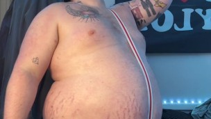 Piggy Chugs in a one piece