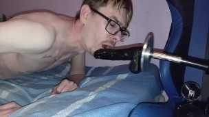 Dildo machine made me choke