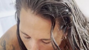 After Shower Im So HORNY🥵 Sucking His FAT COCK So Hard🤤
