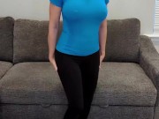 Blue Compression Shirt with Black Yoga Pants 11/16