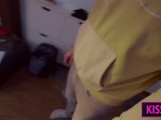 S4E5: Hotwife’s Birthday Surprise Turns Into POV 3some — Courier Joins for Double Fuck and Facial! 6/16