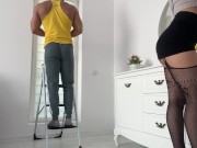 whore wife cheats on her husband with the muscular worker 3/16