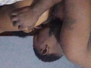 HARDCORE THROAT FUCKING WITH MY STEPBROTHER I ATE HIS ASS 14/16