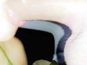 EXOTIC EBONY COSPLAY GREEN DRESS SUCKING BIG COCK DEEPTHROAT SUCKING AND SWALLOWING SPITTING