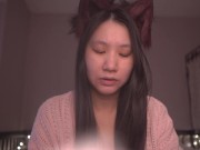 Cute Asian Girl Kitty Cat Cosplay ASMR - read with me onii-chan! - Ezra 9-10 1/16