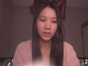 Cute Asian Girl Kitty Cat Cosplay ASMR - read with me onii-chan! - Ezra 9-10 2/16