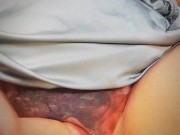 I'm alone touching and playing my Wet pussy