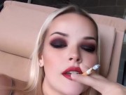 BBW BIG TITS MILF SMOKING FOR DADDY